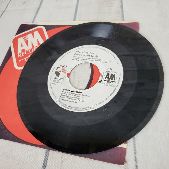 2/$25 Janet Jackson 1986  What Have You Done For Me Lately 45 Vinyl Record - Picture 7 of 8
